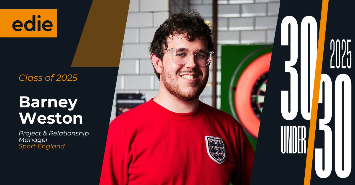 Meet edie’s 30 Under 30 Class of 2025: Barney Weston, Sport England