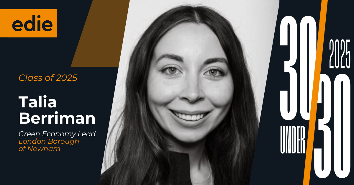 Meet edie’s 30 Under 30 Class of 2025: Talia Berriman, London Borough of Newham