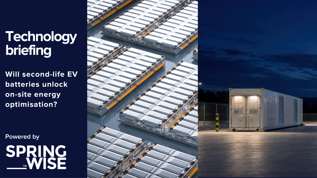 Technology briefing: Will second-life EV batteries unlock on-site energy optimisation?
