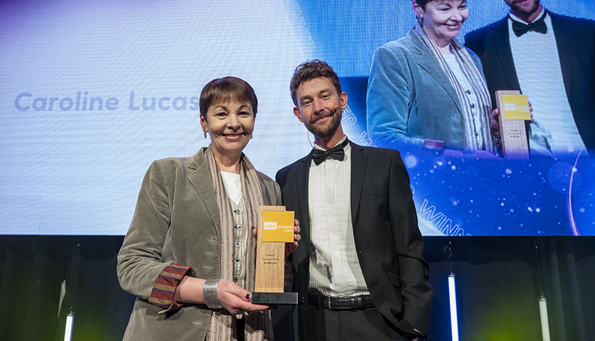 Caroline Lucas Urges Leadership in Sustainability & Receives Lifetime Achievement Award - Vimarsana News