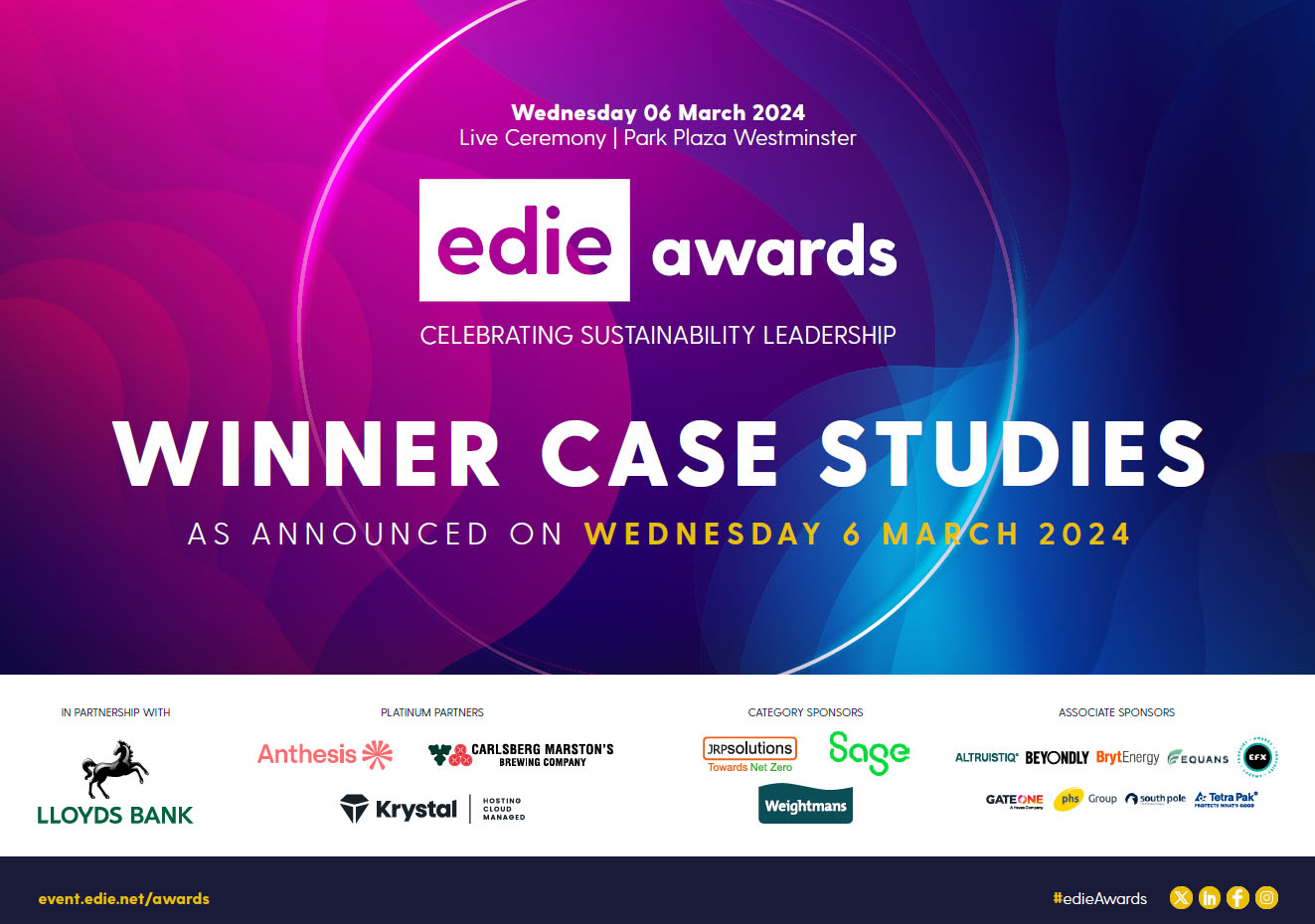 edie Awards 2024 Winners case studies edie